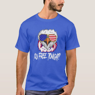 Camiseta Mulher Da Águia Careca Vintage 4 De Julho Você Lib