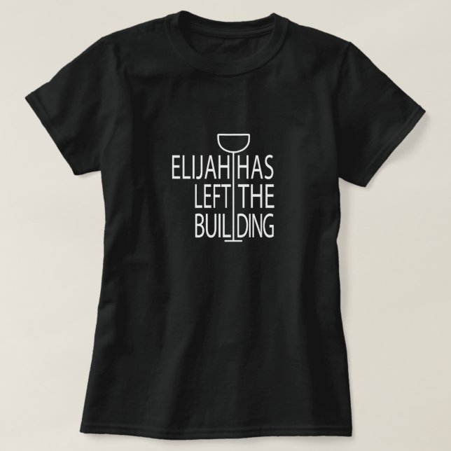 Camiseta Mulher da Páscoa Escura Engraçada T-Shirt Elijah (Frente do Design)