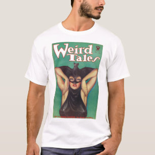 Camiseta Mulher da Revista Weird Tales Vestida como um Morc