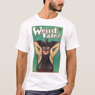 Camiseta Mulher da Revista Weird Tales Vestida como um Morc