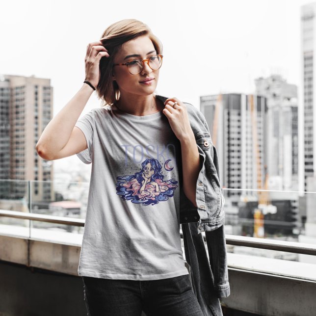 Camiseta Mulher das nuvens de tristeza (Criador carregado)