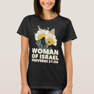 Camiseta Mulher das Raízes Hebraicas Botânicas de Israel