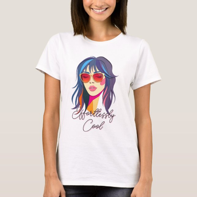 Camiseta Mulher de Arte Pop legal (Frente)