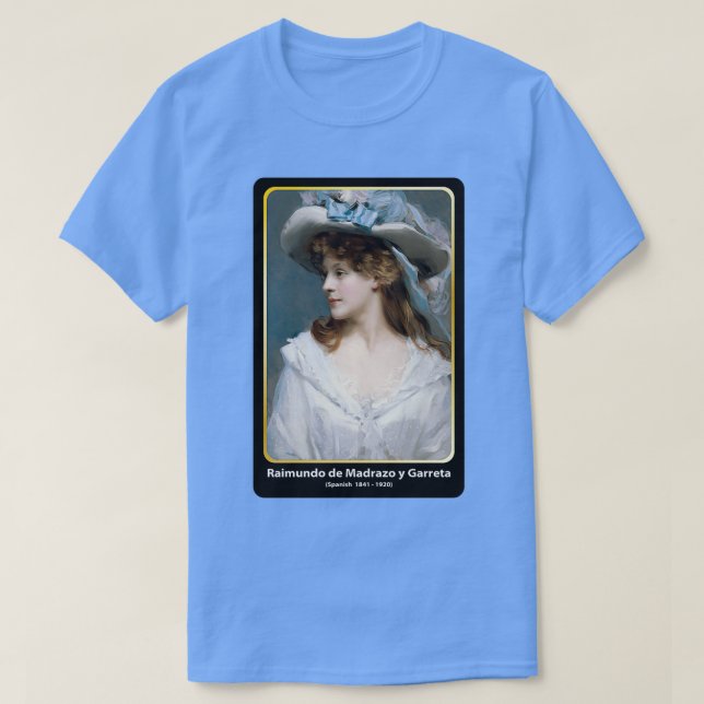 Camiseta Mulher De Branco 1880 Figurativo ART (Frente do Design)