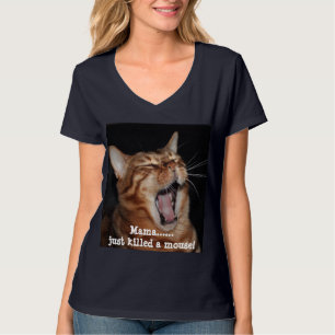 Camiseta Mulher de canto da paródia da canção da rainha 