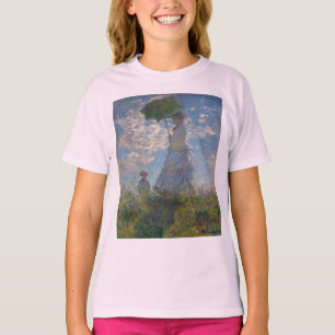 Camiseta Mulher de Claude Monet com um parasol 1875