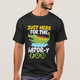 Camiseta Mulher de desenho animado amante de jacarés engraç