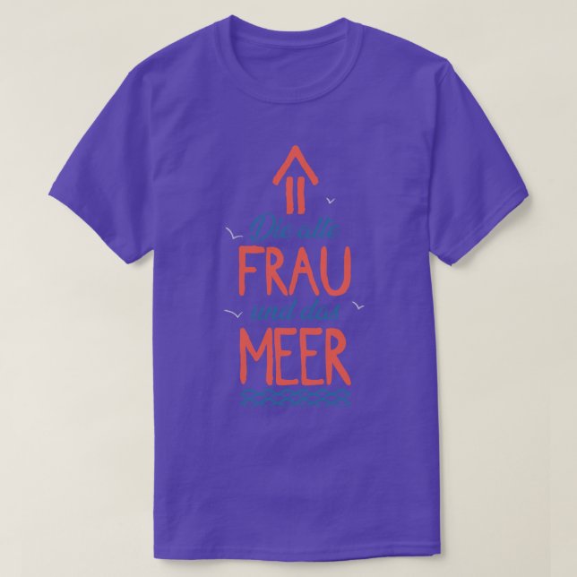 Camiseta Mulher de férias no mar (Frente do Design)