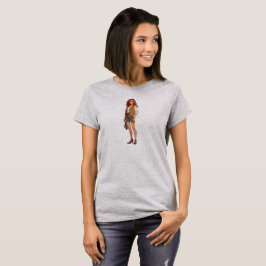 Camiseta Mulher de Força Calma Ultra Fofo Aventureira