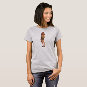 Camiseta Mulher de Força Calma Ultra Fofo Aventureira