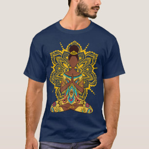 Camiseta Mulher de ioga americana africana