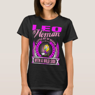 Camiseta Mulher de Leo um pouco do céu com um lado selvage