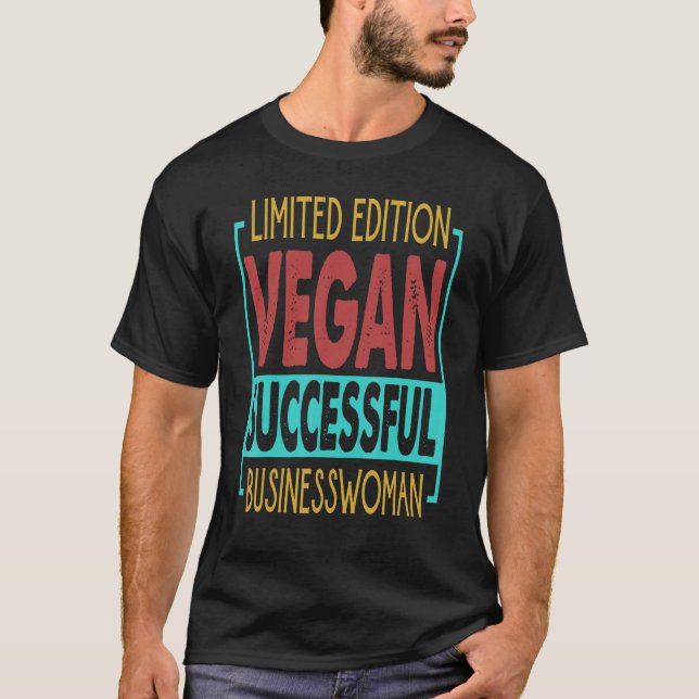 Camiseta Mulher De Negócios Vegana Bem Sucedida   Empoderam (Frente)