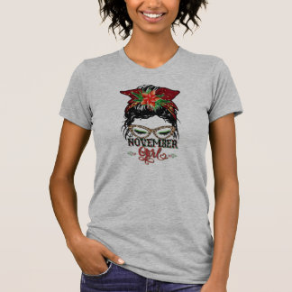 Camiseta mulher de novembro presente para mulheres