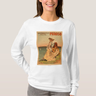 Camiseta Mulher de Phroso no poster teatral da praia