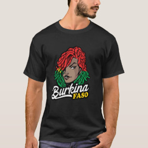 Camiseta Mulher de Rastas do Burquina Fasso Orgulho Burquin