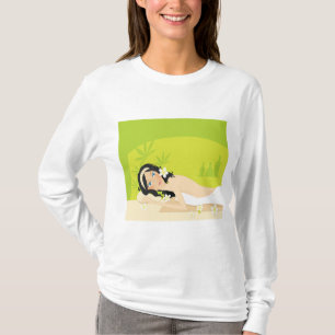 Camiseta Mulher de Spa Zen Relaxante Bem-Estar Tropical