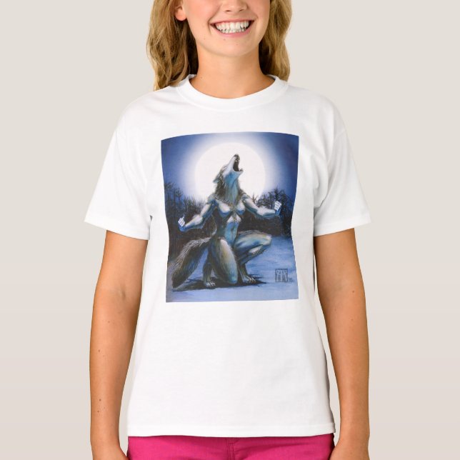 Camiseta Mulher de urro do homem-lobo (Frente)