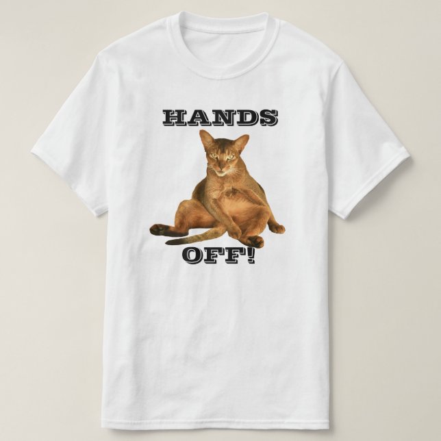 Camiseta Mulher desagradável, nenhum agarramento do gatinho (Frente do Design)