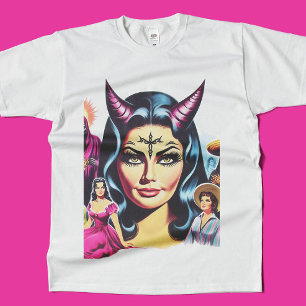 Camiseta Mulher Diabo Vintage