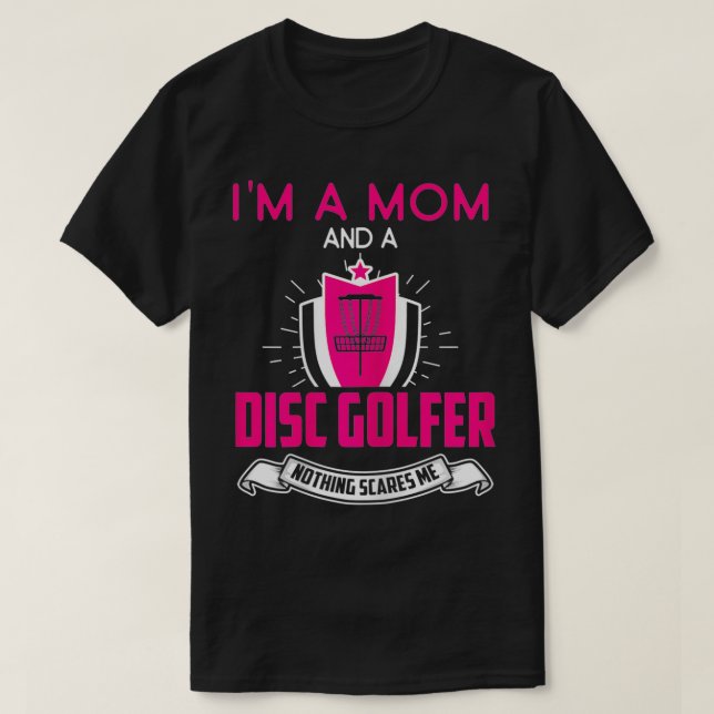 Camiseta Mulher Disco Golf Mãe Engraçado Disco Mãe Golfe Sp (Frente do Design)