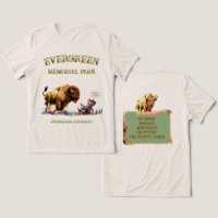 Camiseta Mulher Divertida Laçando um Bisonte Selva