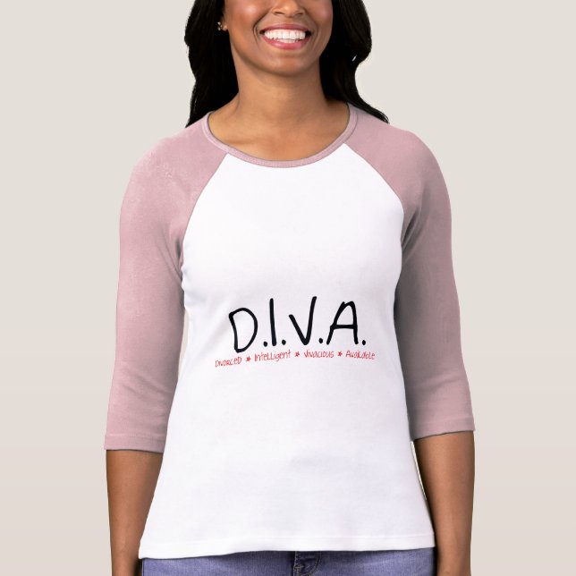 Camiseta Mulher Divorcida da DIVA (Frente)