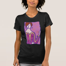 Camiseta Mulher do 1920 Scorpio em roxo