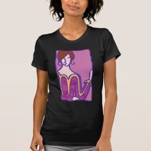 Camiseta Mulher do 1920 Scorpio em roxo