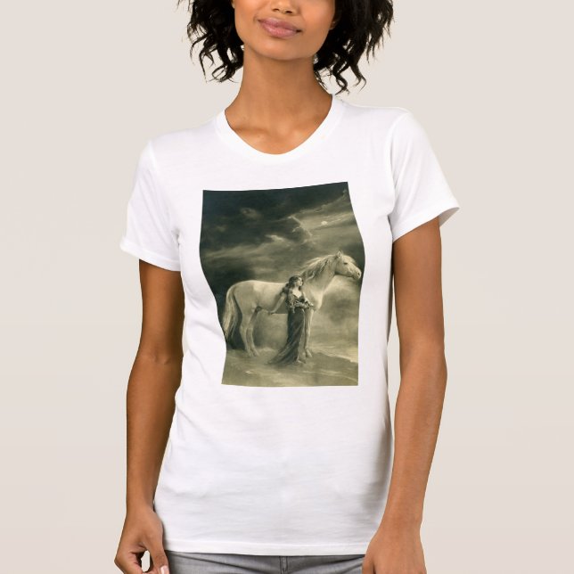 Camiseta mulher do cavalo branco (Frente)