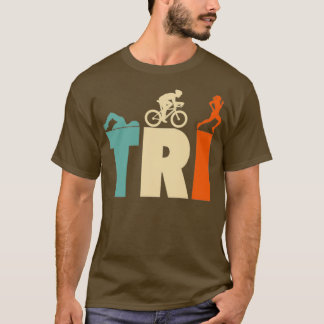 Camiseta Mulher do ciclo de natação desportiva de Triathlon