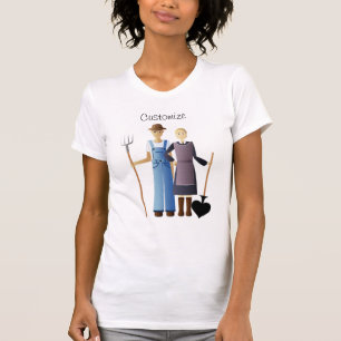 Camiseta Mulher do fazendeiro Rainha de Espadas Thunder_Cov