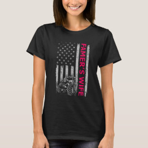 Camiseta Mulher do fazendeiro Trator Fazenda Americano Band