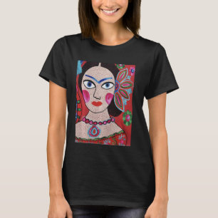 Camiseta Mulher do Flor Flamenco Espanhola Boho Girl