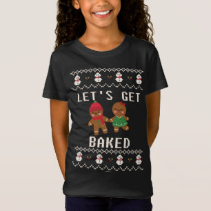 Camiseta Mulher do Gingerpão de Natal assada é assada