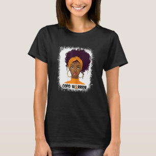 Camiseta Mulher do Guerreiro Copd Cabelo Natural Curly Afro