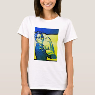 Camiseta MULHER do GUERREIRO de PKD - divertimento retro do