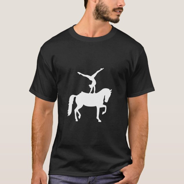 Camiseta Mulher do Horse Vaulting (Frente)