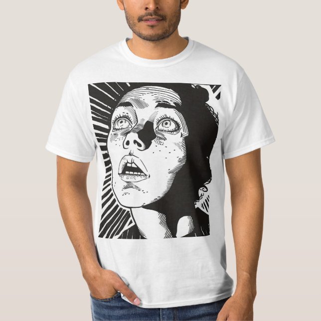 Camiseta Mulher do Livro Branco e Preto (Frente)