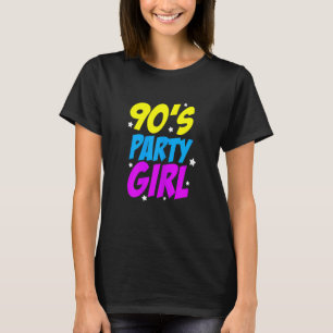 Camiseta Mulher do Partido 90 Menina dos anos 90 Retro Mott