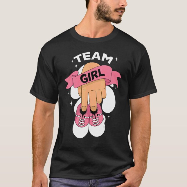 Camiseta Mulher do time de revelação de gênero (Frente)