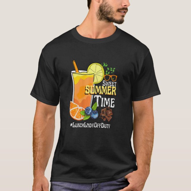 Camiseta Mulher Doce Horário de Verão Laranja Almoço Senhor (Frente)