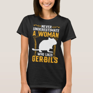 Camiseta Mulher e Gerbil Rodent Desert Rat