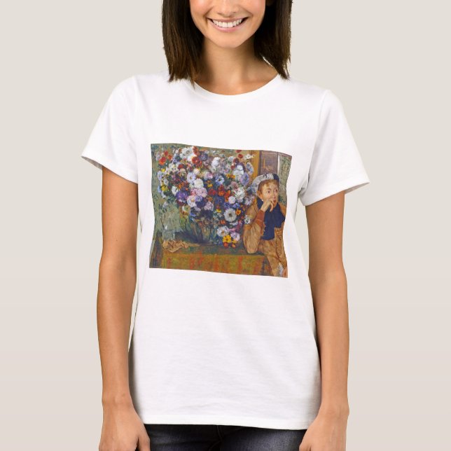 Camiseta Mulher e vase das flores, Edgar Degas (Frente)