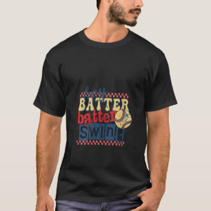 Camiseta Mulher Ei Batter Batter Swing Softball Coquette B