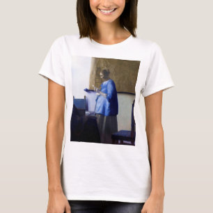 Camiseta Mulher em azul, Johannes Vermeer