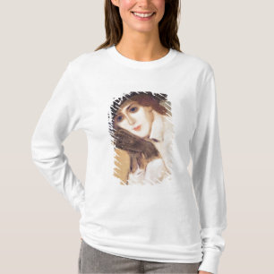 Camiseta Mulher em luvas pretas