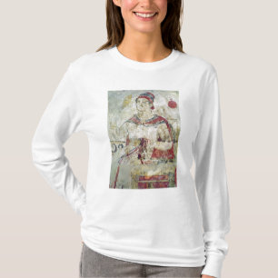 Camiseta Mulher em seu toalete, detalhe de um funerário