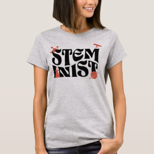 Camiseta Mulher Em Stem Steminist Science Girl