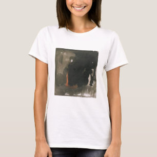 Camiseta Mulher em um vestido vermelho (w/c no papel)
